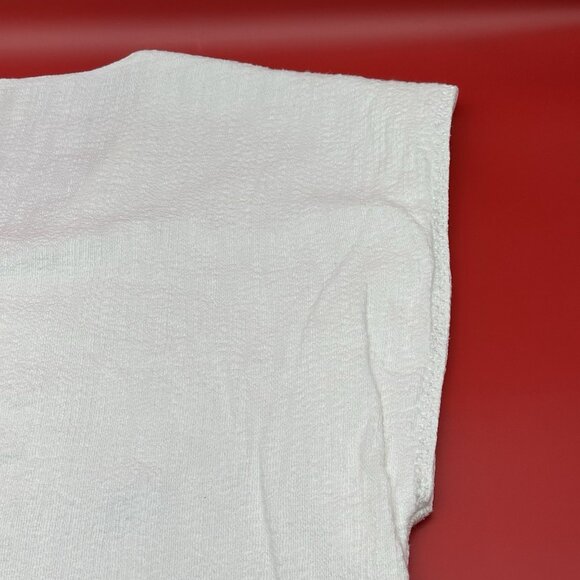 Mirth El Tule Caftan Women's Size Small Handmade Cotton Lined Fringe Mini Dress - Picture 10 of 12